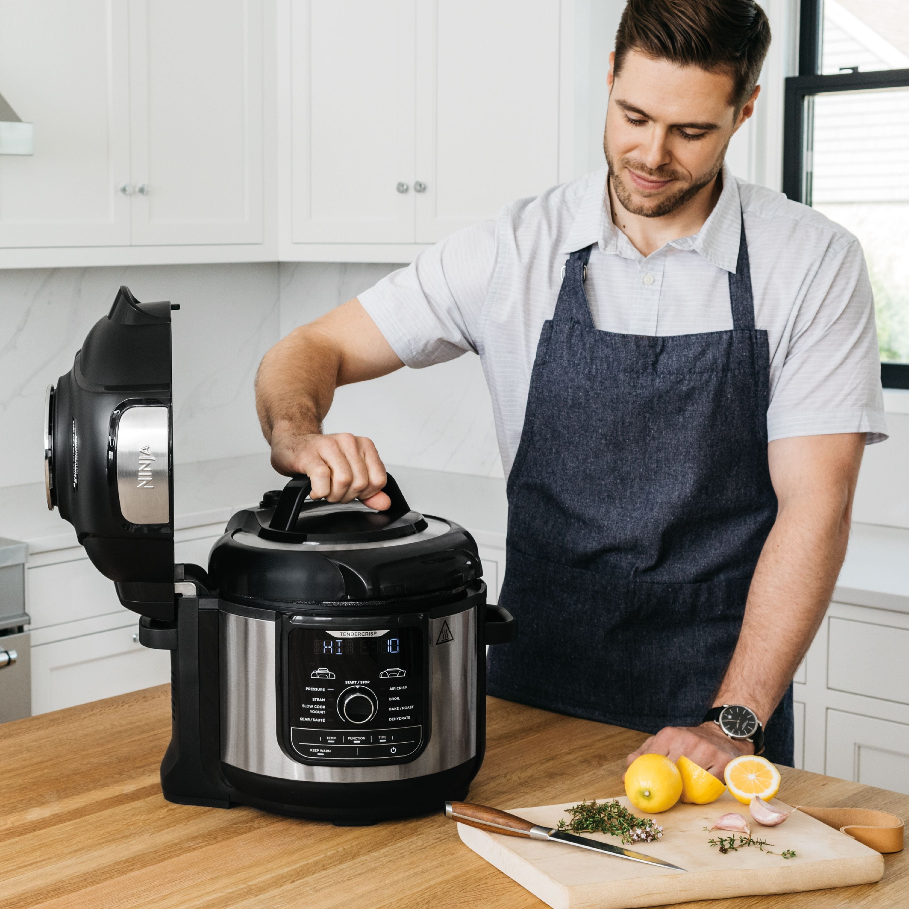 Ninja Foodi Deluxe XL 8 Quart 9 in 1 Stainless Steel Pressure Cooker with TenderCrisp Technology FD401 Walmart