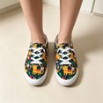 thumbnail image 4 of Willtoo Women’s Christmas Print Canvas Sneakers, Low Top Lace Up Holiday Casual Shoes Lightweight Non Slip Walking Footwear, 4 of 5