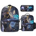 thumbnail image 1 of Cyber Guardians Backpack for School and Work Includes 17 Inch Bag Lunch Box and Pen Holder All in One Package, 1 of 5