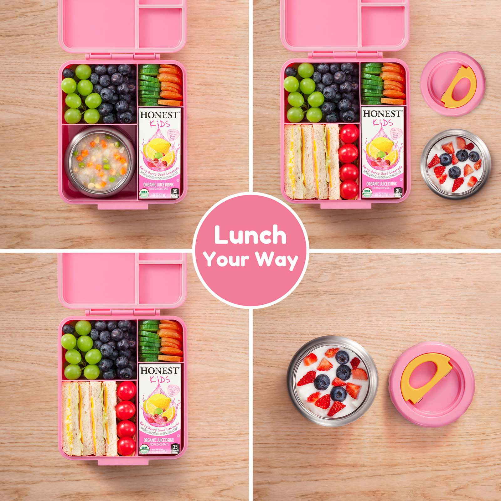 Caperci Premium Bento Box Adult Lunch Box for Older Kids - Leakproof 44 oz  3-Compartment Lunch Conta…See more Caperci Premium Bento Box Adult Lunch
