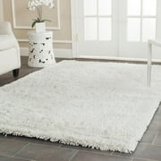Fluffy round rug