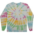 thumbnail image 2 of Colortone Tie-Dye Long Sleeve Shirts Juniors Sizes XS to L, 2 of 4