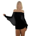 thumbnail image 1 of Gpoecd Tube Top Design Strapless Square Neck Ruched Tight-Fitting Bodycon Dress Yet Style Womens Tops Black,S, 1 of 9