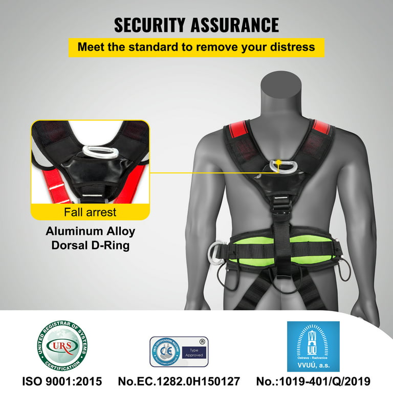 Bentism Safety Climbing Harness Fall Protection Rock Climbing Equip Gear Rappelling Harness, Size: Approx. 60- 75 cm (23.6 - 29.5 inch)