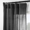 thumbnail image 6 of Half Price Drapes Black Rustic Linen Weave Light Filtering Curtains for Bedroom (2 Panel), 50W X 108L, 6 of 12