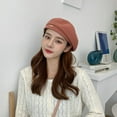 thumbnail image 4 of Knit Berets for Women French Beret Hat Solid Color Artist Hat Painter Cap Beanie Cap Bonnet for Chic Ladies Accessories, 4 of 7