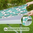 thumbnail image 6 of Cute Green Hedgehog Square Fitted Tablecloth with Elastic Edge,Square Table Cover,Washable Elastic Table Cover for Home Kitchen Party Decor 36"x36", 6 of 6