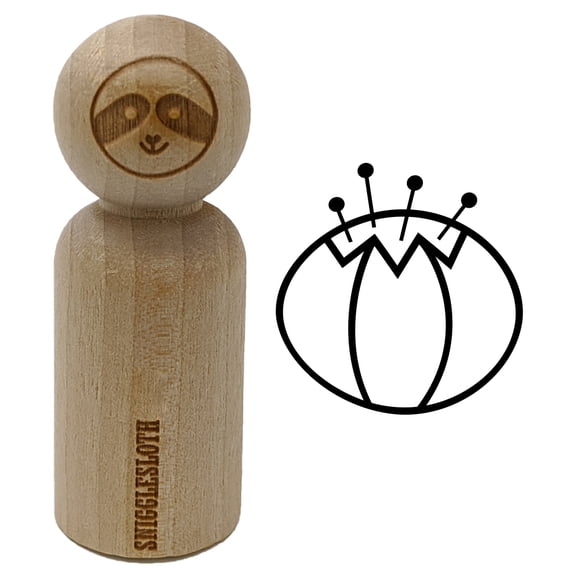 Pin Cushion Sewing Rubber Stamp for Scrapbooking Crafting Stamping - Small 3/4 Inch