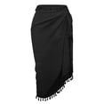 thumbnail image 4 of Daznico Women Swimsuit Cover Up Summer Solid Beach Wrap Skirt Swimwear Bikini Cover Up Skirt Beach Towel,One Size, 4 of 5