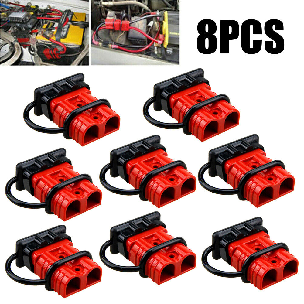 8PCS Battery Quick Connector Kit Plug Connect Disconnect Winch Trailer