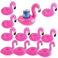 thumbnail image 1 of Posavasos inflables de flamencos, posavasos flotantes inflables para bebidas, paquete de 12 Adepaton LRWJ754, 1 of 5
