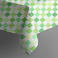 thumbnail image 5 of Green Yellow Checkerboard Checkered Pattern Square Tablecloth,Waterproof Square Table Cover,Wipeable Spillproof Washable Table Cover for Home Kitchen Party Decor 52"x52"(132x132cm), 5 of 6