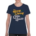 thumbnail image 2 of Sassy Classy Little Lassie Fun St. Patricks Day Quote Women's T-shirt, 2 of 3