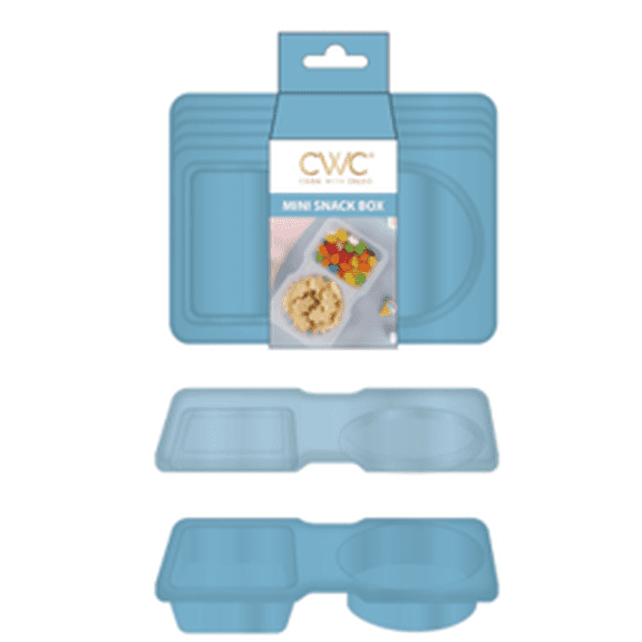 CWC 30PC 2 COMPARTMENT SNACK BOX Blue