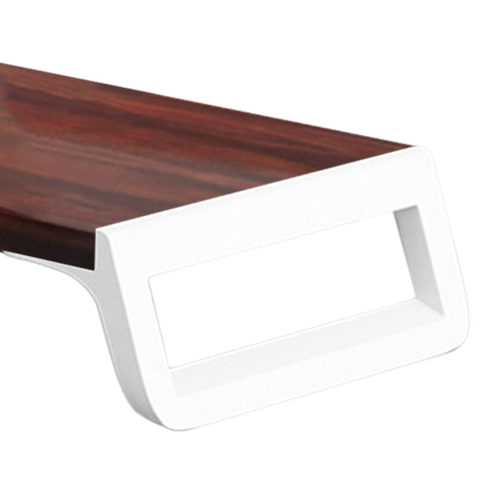 Wzmzjy Computer Monitor Riser, Monitor Stand Desk for Printer Monitor Desktop Shelf for brown and white