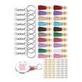 thumbnail image 2 of Llaveros redondos en blanco, llaveros transparentes para kit de vinilo, kit de llavero con borlas, 200 piezas, llavero acrílico, juego en blanco, bordes pulidos, llavero de metal, 2 of 8