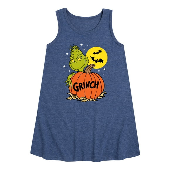 The Grinch - Grinch And Pumpkin - Toddler & Youth Girls A-line Dress