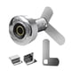 thumbnail image 1 of Cerradura de seguridad para gabinete con huella dactilar, cerradura de protección sin llave para oficina en casa Plata de 20 mm, 1 of 4