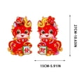 thumbnail image 4 of Chinese New Year Door Plates, Flocked Gold-Flecked Spring Festival Wall Decor With Fu Character and Window Flower Decals, Peel and Stick Reusable Decorations, 4 of 7