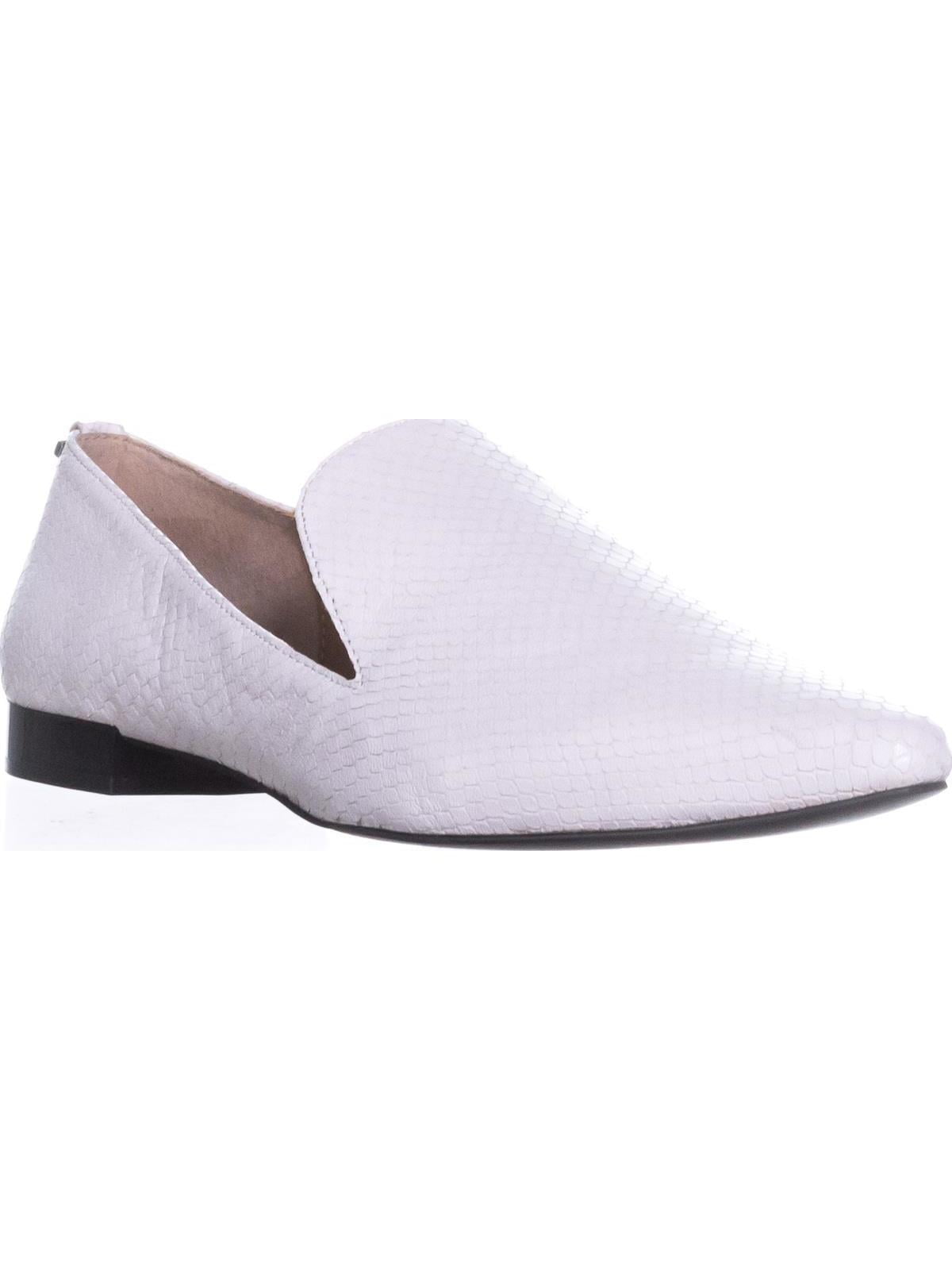 white pointed toe flats with ankle strap