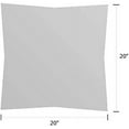 thumbnail image 3 of RSH Decor: 2 Square Throw Pillows | 20" x 20" | All-Weather Spun Fabric | Blue Wheel Indigo, 3 of 6