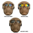 thumbnail image 5 of Skull Ghost-shape Goggles Face Cover For Outdoor Sports Off-road Motorcycle Helmet Goggles Wind-proof Adjustable Goggles, 5 of 5