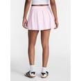 thumbnail image 3 of No Boundaries Pleated French Terry Mini Skort, Women's XXS-XXL, 3 of 5