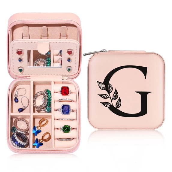 AUNOOL Travel Essentials Jewelry Box for Women Necklace Earring Organizer Ring Box Jewelry Boxes for Women Birthday Gifts for Women