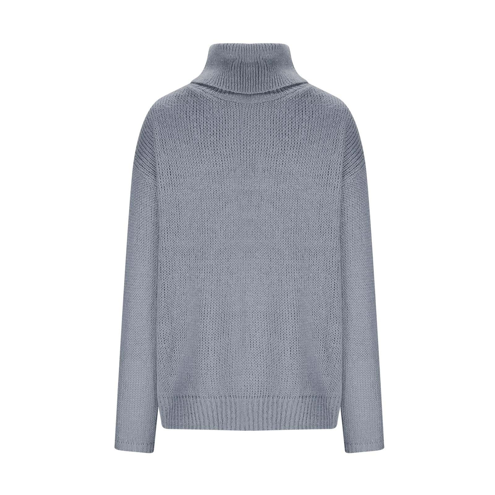 Women's 2023 Trendy Winter Turtleneck Sweaters V-Back Cutout