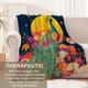 thumbnail image 3 of Manta de pavo real para niños y adultos, manta de franela con diseño de pavo real, ligera, cálida y suave, para sofá, cama, sala de estar, oficina, 40 x 50 pulgadas, 3 of 7