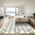 thumbnail image 3 of ODIKA 4'x6' Machine Washable Non-Slip Area Rug, Philadelphia Trellis High Traffic Rug with Pad, Gray, 894121, 3 of 8