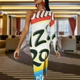 thumbnail image 5 of Pizza Rolls Combination Half Dleeve Split Dress elegant dresses plus sizes clothing women summer, 5 of 7