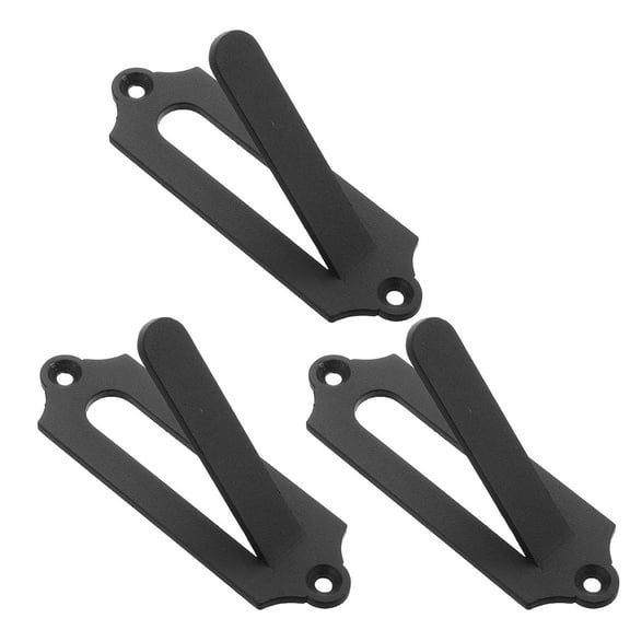 LABSERRON 3Pcs European Mount Skull Hanger in Black Metal for Deer Skulls Outdoor Decor 10.5x5x3.2in