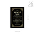 thumbnail image 5 of Koyal Wholesale Gold Art Deco Wedding Thank You Place Setting Cards for Table Reception, 56-Pack, 5 of 5