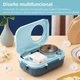 thumbnail image 2 of Lonchera Contenedor Termico Almuerzo Niños Acero Inoxidable AZUL, 2 of 5