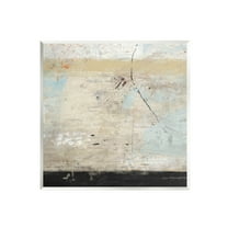 Rustic Beige Modern Composition Abstract Painting Unframed Art Print Wall Art