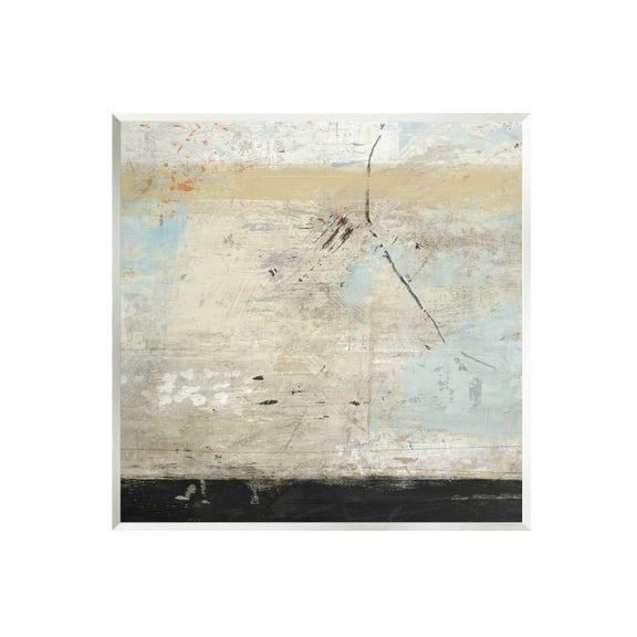 Rustic Beige Modern Composition Abstract Painting Unframed Art Print Wall Art