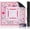 Pink31.5"x31.5", variant on Mahjong Mat,31.5x31.5 Anti-Slip Noise Reduction Game Mat,Perfect Game