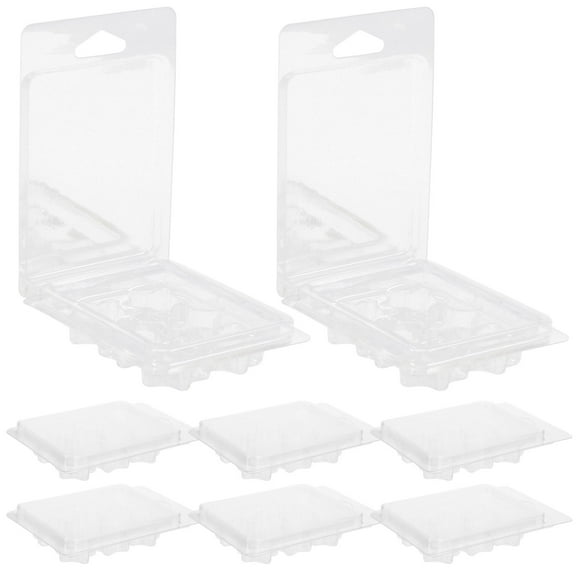 WHAMVOX  50 Pcs Scented Wax Candle Making Supplies Clear Transparent