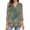 Green, variant on IROINNID Women's Long Sleeve V-Neck Shirts Cool Shirts for Women Leisure V-Neck Three Quarter 3/4 Sleeve T Shirt Autumn Printing Blouse Tops Sweatshirt,Green