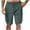 Blue, variant on Men Cargo Shorts Plus Size Casual Elastic Waist Solid Color Loose Comfy Shorts with Multi Pocket Army Green M