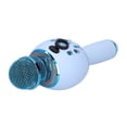thumbnail image 3 of Micrófono de Karaoke Inalámbrico ANGGREK Reverberación de Sonido Azul Micrófono LED Portátil 4 Conectores con Función de Altavoz Bluetooth, 3 of 8