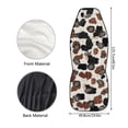 thumbnail image 5 of Renewold Black Daisy Brown Cow Print Car Seat Cover for Front Seat Set of 2, Breathable Front Seat Cover Protection Interior Accessories Universal Fit Most Cars, 5 of 7