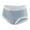 Light Blue, variant on GigrtiJin Women's Sport Sweatproof Underwear Solid Color Wave Edge Seamless No Show Cotton Underpants Breathable Comfy Briefs