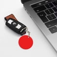 thumbnail image 6 of Naloa Red Print Round Keychain Keychain Key Ring, Key Tag, Key Chain Bulk for Gift Accessories (Round), 6 of 7