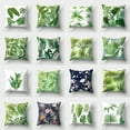 thumbnail image 1 of Flmtop Frais Monstera Feuilles Fleur Jeter Coussin Housse Canapé Lit Décor, 1 of 10