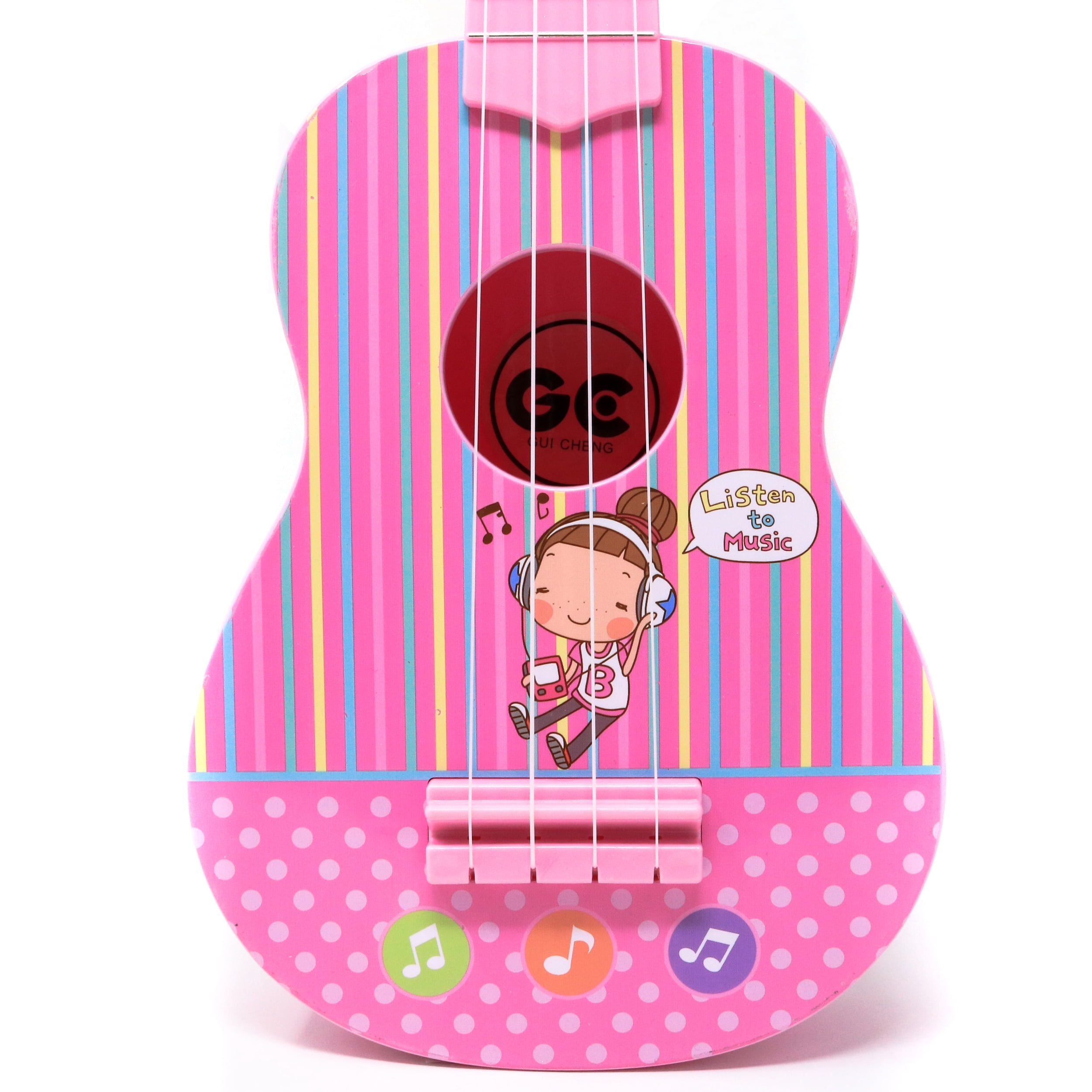 Retailery Toy Soprano Ukulele, 21 Inch, 4 String, Pink