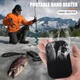 thumbnail image 4 of comerut Refillable Hand Warmer Ultralight High Strength Zinc Alloy Carbon Hand Warmer for Outdoor, 4 of 8