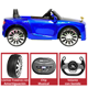 thumbnail image 4 of Montable Electrico Clásico para Niños Conexiones Bluetooth USB y Auxiliar Luces Sonido 12v - Azul, 4 of 7