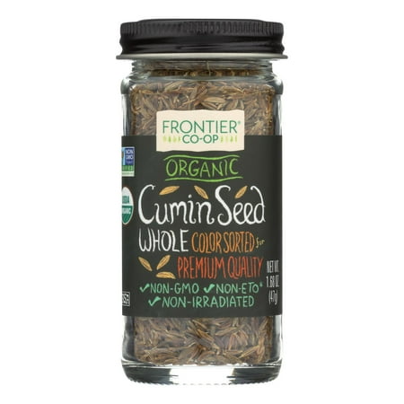 Frontier Whole Cumin Seed, Certified Organic, 1.68 Oz